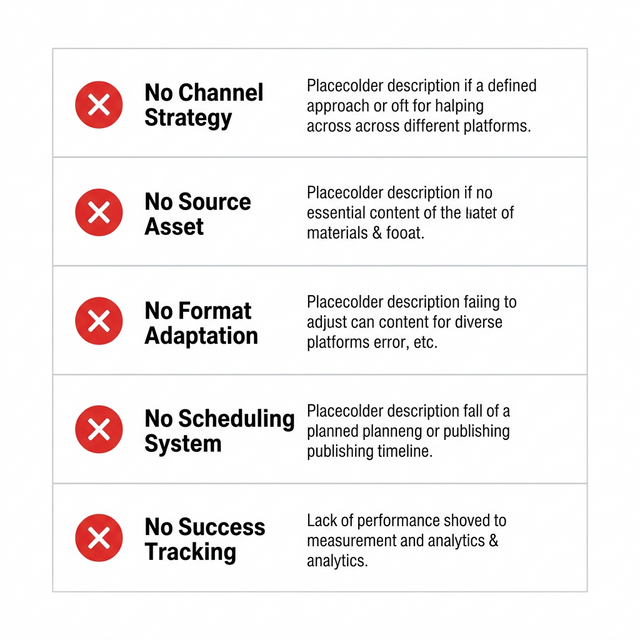 Five common reasons content repurposing fails