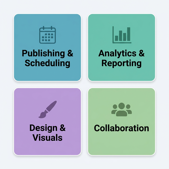 Tool Categories for Lean Social Media Stack