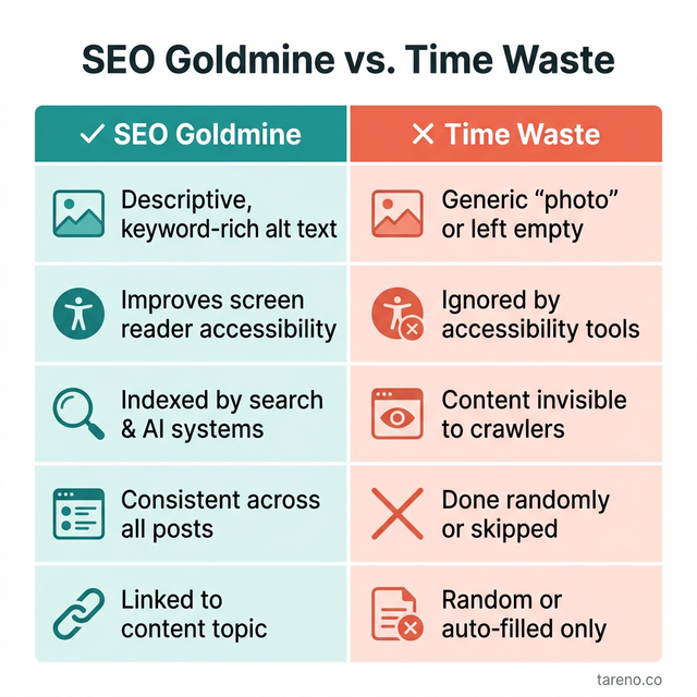 SEO Goldmine vs Time Waste Matrix