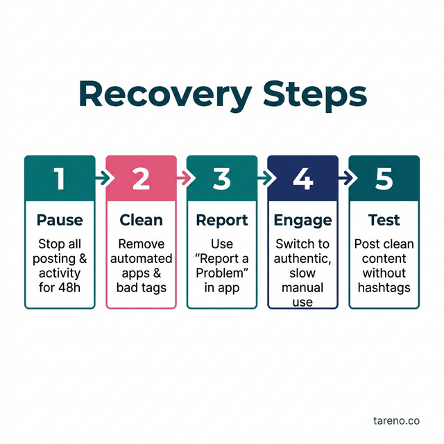 Shadowban Recovery Process and Timeline